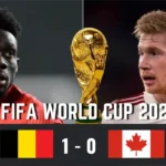 Belgium Vs Canada Results