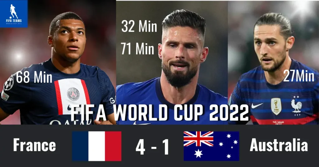 France Vs Australia Match Results