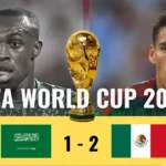 SAUDI ARABIA VS MEXICO Results